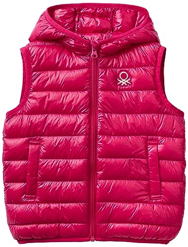 United Colors of Benetton Mädchen Weste 21ingj005 Jacke, Rosso Magenta 2e8, S von United Colors of Benetton