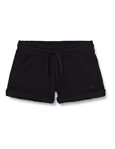 United Colors of Benetton Mädchen und Jungen Bermuda 3j68c901c Shorts, Schwarz 100, M von United Colors of Benetton