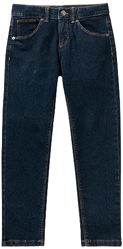 United Colors of Benetton Mädchen und Jungen Hose 4durce00l Jeans, Dunkelblau Denim 913, 150 cm von United Colors of Benetton