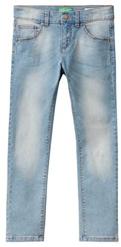 United Colors of Benetton Mädchen und Jungen Hose 4durce00l Jeans, Hellblau Denim 912, 150 cm von United Colors of Benetton