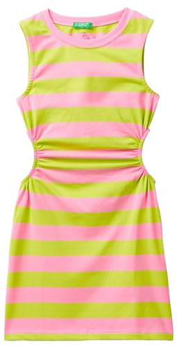 United Colors of Benetton Mädchen und Mädchen 34qccv00s Kleid, Mehrfarbig, 130 cm von United Colors of Benetton