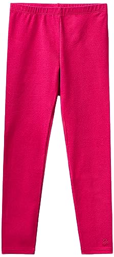 United Colors of Benetton Mädchen und Mädchen 3mt1cf02g Leggings, Rosso Magenta 2e8, 130 cm von United Colors of Benetton