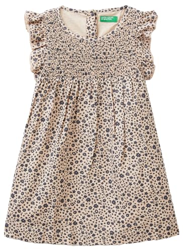 United Colors of Benetton Mädchen und Mädchen 4hmhgv01o Kleid, Mehrfarbig, 110 cm von United Colors of Benetton