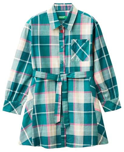 United Colors of Benetton Mädchen und Mädchen 4x8xcv02n Kleid, Mehrfarbig, 120 cm von United Colors of Benetton