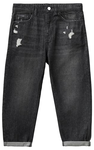 United Colors of Benetton Mädchen und Mädchen Hose 4dw2ce02c Jeans, Black Denim 700, 122 cm von United Colors of Benetton