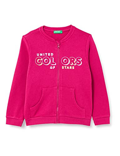 United Colors of Benetton Mädchen und Mädchen Jacke M/L 3J70C5978 Strickjacke, Fuchsia 04l, 6 Monate von United Colors of Benetton