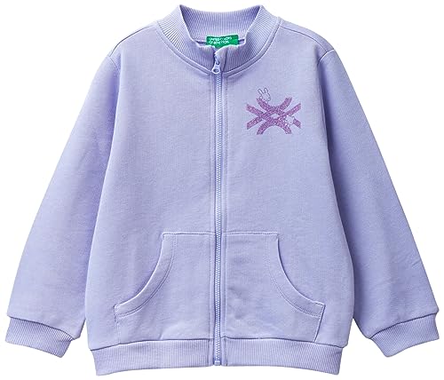 United Colors of Benetton Mädchen und Mädchen Jacke M/L 3J70G5020 Sweatshirt, Lila 34 V, 98 von United Colors of Benetton