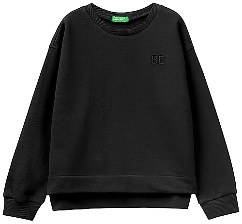 United Colors of Benetton Mädchen und Mädchen Masche G/C M/L 3J68c10e1 Sweatshirt, Nero 100, 150 cm von United Colors of Benetton