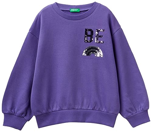 United Colors of Benetton Mädchen und Mädchen Maschenweite G/C M/L 3J68C10E6 Sweatshirt, Viola 30f, 140 cm von United Colors of Benetton