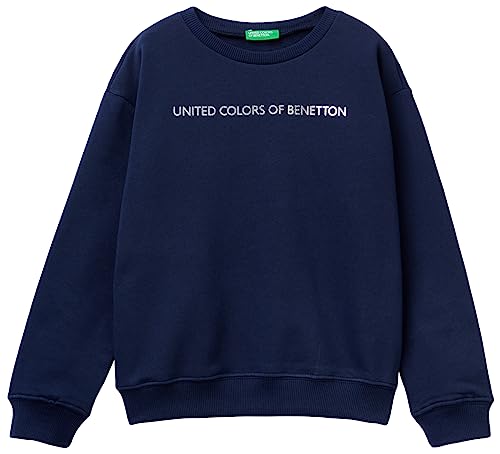 United Colors of Benetton Mädchen und Mädchen Maschenweite G/C M/L 3J68c10d0 Sweatshirt, Blu Scuro 252, XXL von United Colors of Benetton