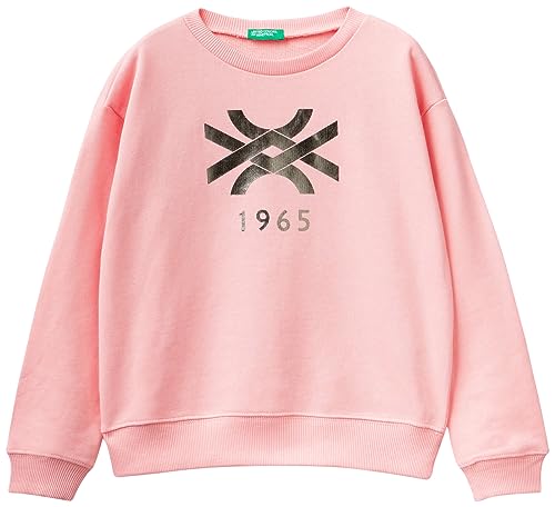 United Colors of Benetton Mädchen und Mädchen Maschenweite G/C M/L 3J68c10d0 Sweatshirt, Rosa 03z, 150 cm von United Colors of Benetton