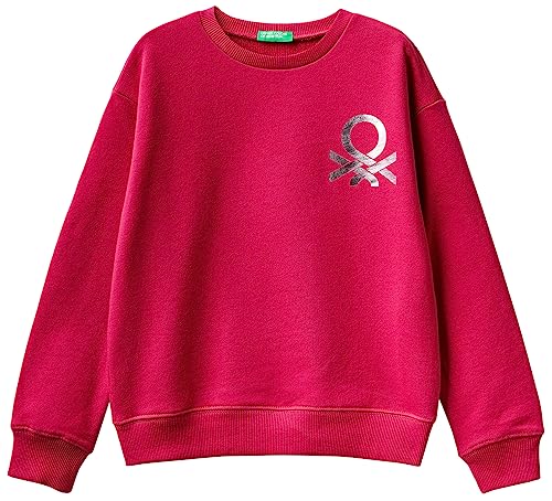 United Colors of Benetton Mädchen und Mädchen Maschenweite G/C M/L 3J68c10d0 Sweatshirt, Rosso Magenta 2e8, 130 cm von United Colors of Benetton