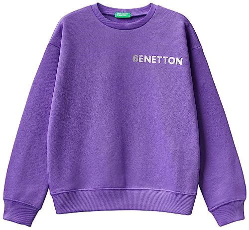 United Colors of Benetton Mädchen und Mädchen Maschenweite G/C M/L 3J68c10d0 Sweatshirt, Viola 30f, 160 cm von United Colors of Benetton