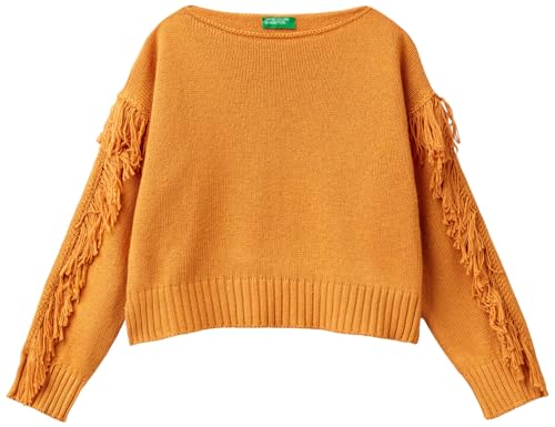 United Colors of Benetton Mädchen und Mädchen Trikot G/C M/L 104fc106g Pullover, Bronze 64c, XL von United Colors of Benetton