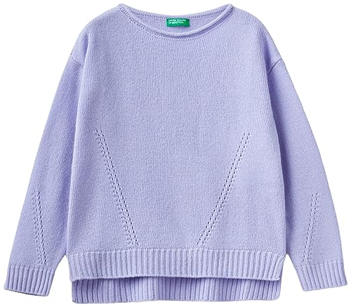 United Colors of Benetton Mädchen und Mädchen Trikot G/C M/L 124yc103y Pullover, Lilla 34v, 120 cm von United Colors of Benetton