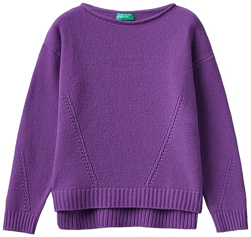 United Colors of Benetton Mädchen und Mädchen Trikot G/C M/L 124yc103y Pullover, Viola 30f, 130 cm von United Colors of Benetton