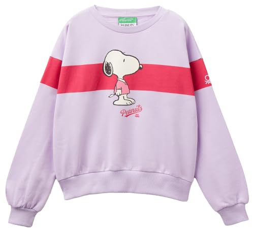 United Colors of Benetton Mädchen und Mädchen Trikot G/C M/L 3J68C10JC Sweatshirt, violett, 122 cm von United Colors of Benetton