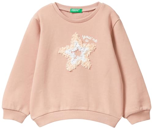 United Colors of Benetton Mädchen und Mädchen Trikot G/C M/L 3J68G10E3 Sweatshirt, Dunkles Puder, 04 W, XXS von United Colors of Benetton