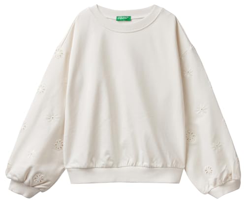 United Colors of Benetton Mädchen und Mädchen Trikot G/C M/L 3bc1c10id Sweatshirt, Creme 0Z3, M von United Colors of Benetton