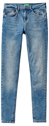 United Colors of Benetton Damen Pantalone 4NF1574K5 Jeans, Hellblau Denim 908, 31 von United Colors of Benetton