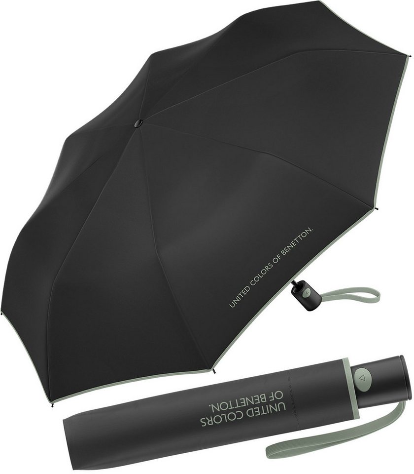 United Colors of Benetton Taschenregenschirm Mini Automatik FS 2024 - black-iceberg, leuchtende Modefarben mit kontrastreichem Saum United Colors of Benetton Taschenregenschirm Mini Automatik FS 2024 - black-iceberg, leuchtende Modefarben mit kontrastreichem Saum von United Colors of Benetton