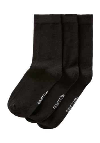 United Colors of Benetton Unisex 3 Paar 6grd2701m Socken, Schwarz 903, L von United Colors of Benetton