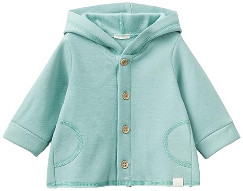 United Colors of Benetton Unisex Baby Jacke C/CAPP M/L 30hfa500s Kapuzenpullover, Grün 18e, 74 von United Colors of Benetton