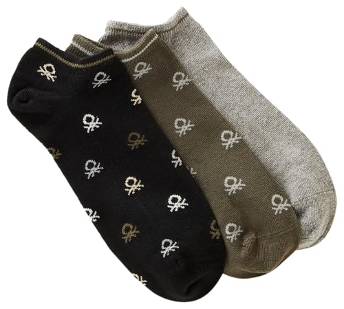 United Colors of Benetton Unisex Calzini3 Paia 6ao32701n socken, Mehrfarbig, L von United Colors of Benetton