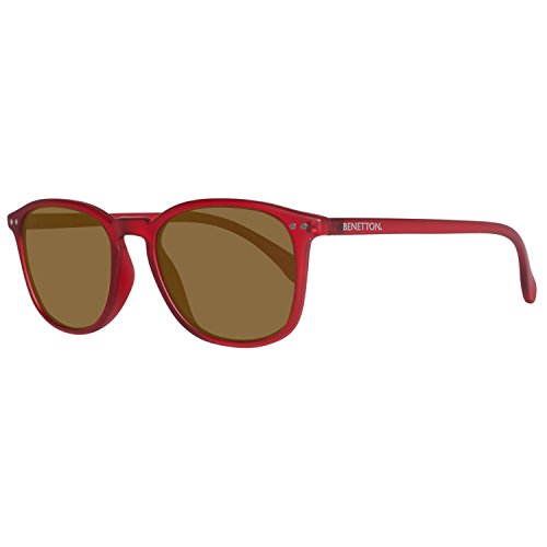 United Colors of Benetton Unisex-Erwachsene BE960S06 Sonnenbrille, Rot (Red), 52 von United Colors of Benetton