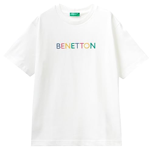 United Colors of Benetton Unisex Kinder 3bl0c10dy T-Shirt, Bianco Panna 074, 120 cm von United Colors of Benetton