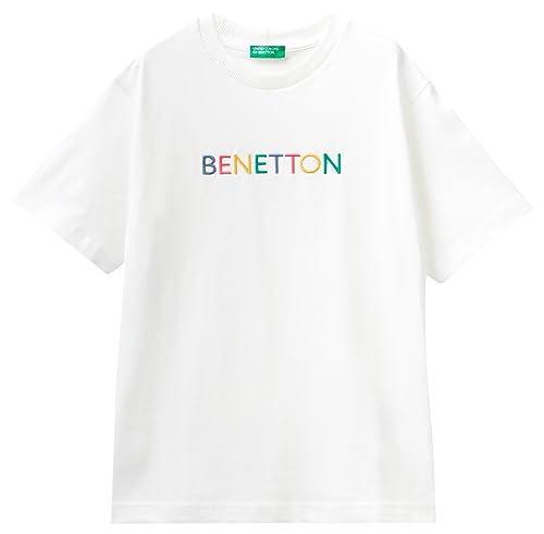 United Colors of Benetton Unisex Kinder 3bl0c10dy T-Shirt, Bianco Panna 074, 130 cm von United Colors of Benetton