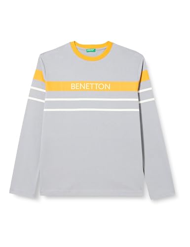 United Colors of Benetton Unisex Kinder M/L 3bl0c10dx T-Shirt, Grigio Chiaro 16k, 3XL von United Colors of Benetton