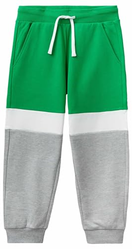 United Colors of Benetton Unisex-Kinder und Jugendliche 3fppcf03n Hose, Grigio Melange E Verde 501, 3XL von United Colors of Benetton