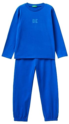 United Colors of Benetton Unisex – Kinder und Jugendliche Pig(Maglia+Pant) 37YW0P04Y Pyjamaset, Bluette 36U, XS von United Colors of Benetton