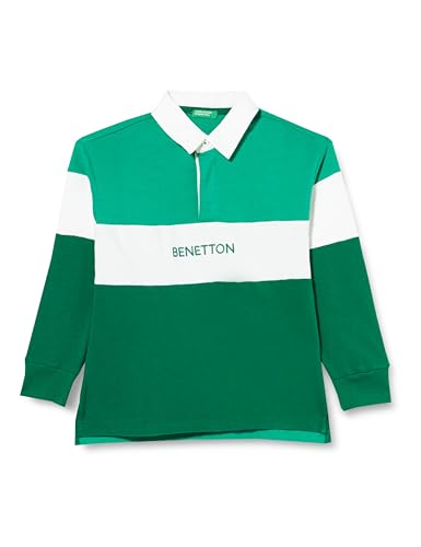 United Colors of Benetton Unisex-Kinder und Jugendliche Poloshirt M/L 32hjc300y Polohemd, Verde 108, 170 cm von United Colors of Benetton