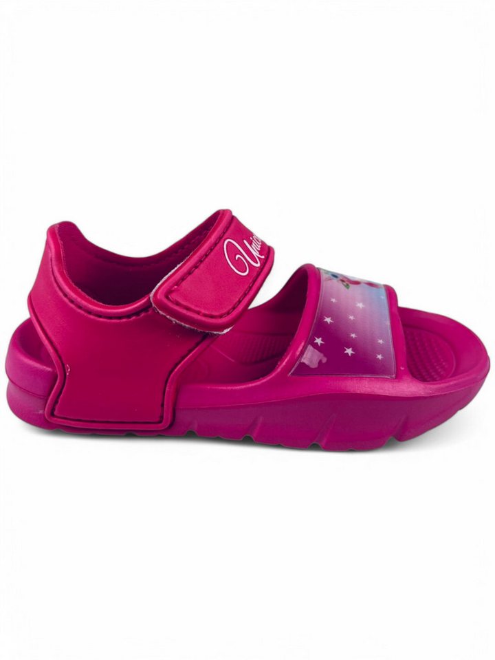 United Essentials Einhorn Sandale (2-tlg) Mädchen Strandschuhe mit Klettverschluss Gr. 24 - 31 von United Essentials