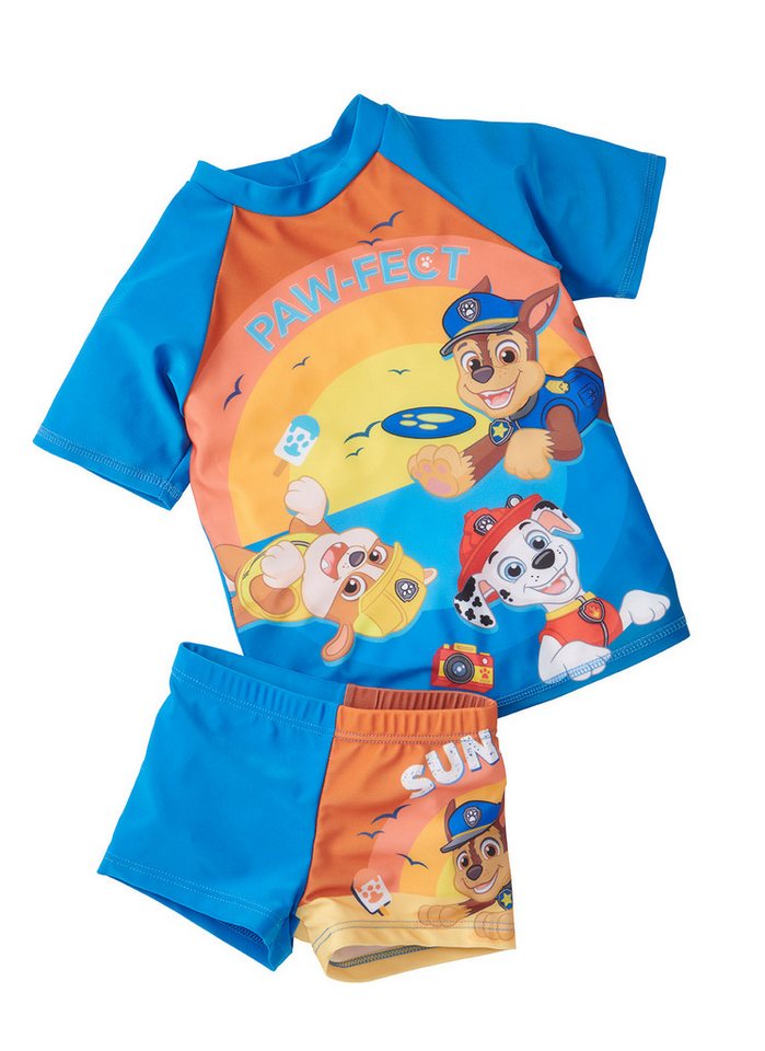 United Labels® Badeanzug Paw Patrol UV Schwimmset für Jungen Kinder Schwimmanzug Blau von United Labels®