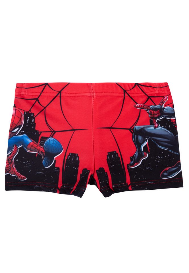 United Labels® Badehose Marvel Spiderman Badehose für Jungen - Kinder Schwimmhose Hose Rot von United Labels®