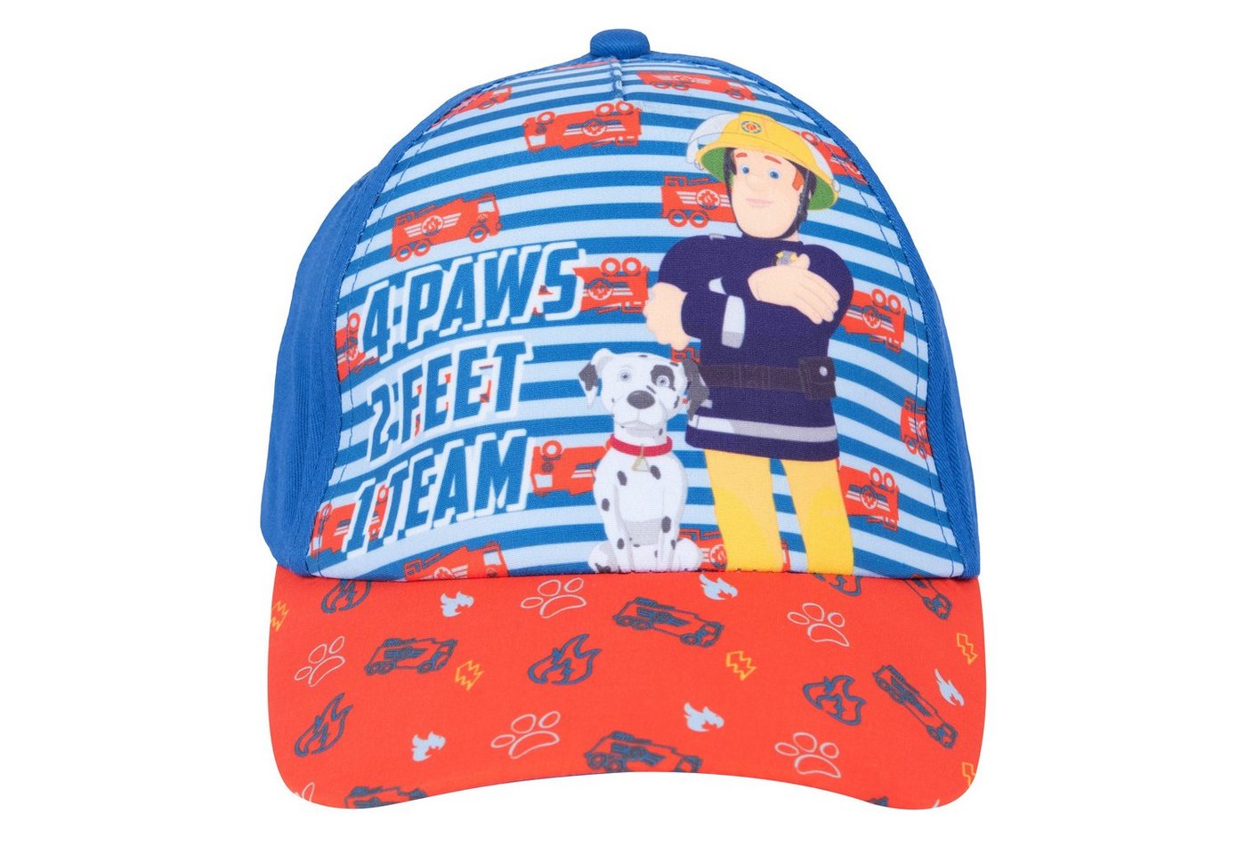 United Labels® Baseball Cap Feuerwehrmann Sam - 4 Paws 2 Feet 1 Team von United Labels®