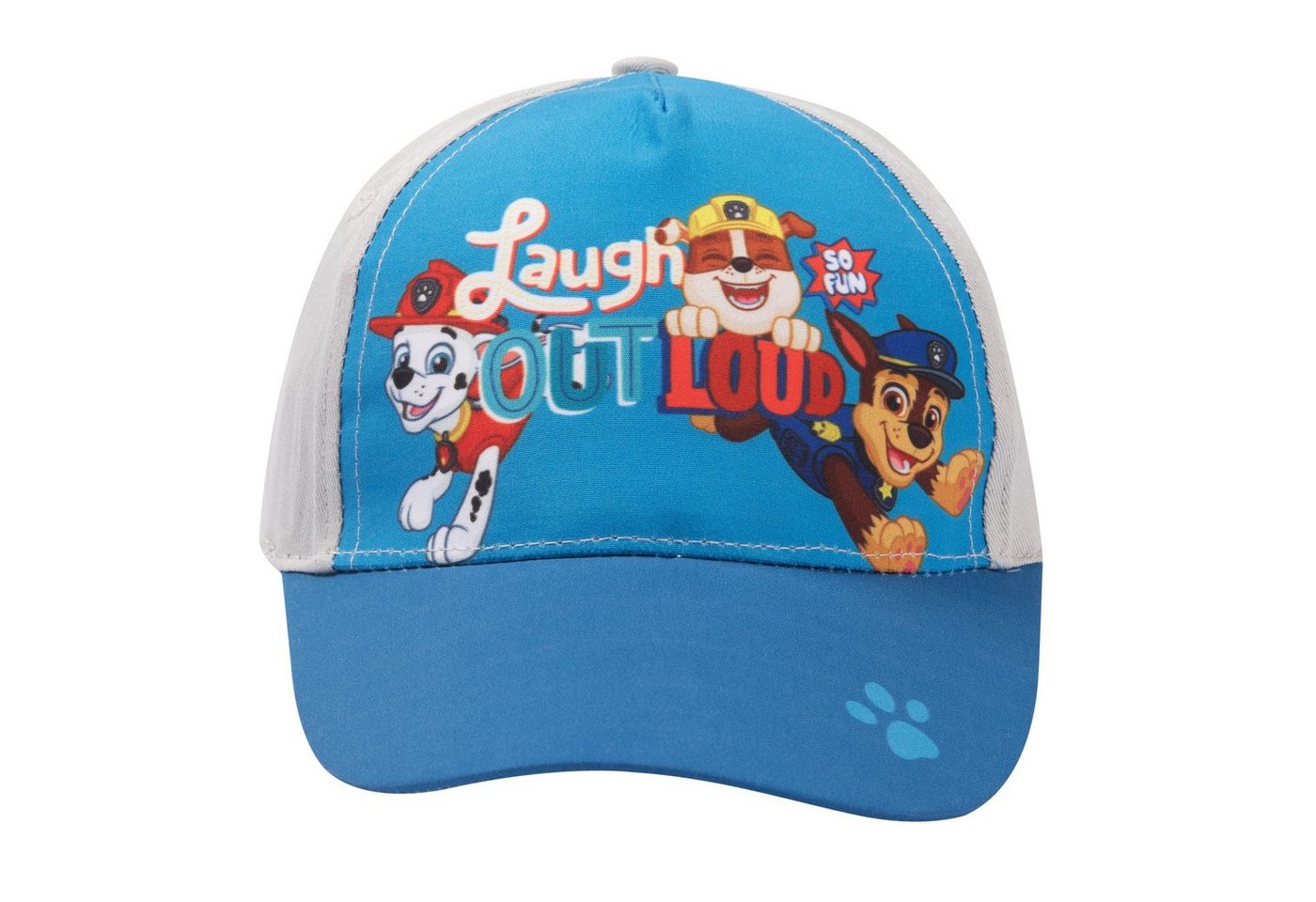 United Labels® Baseball Cap Paw Patrol Baseballkappe für Kinder - Laugh out loud Blau/Grau von United Labels®