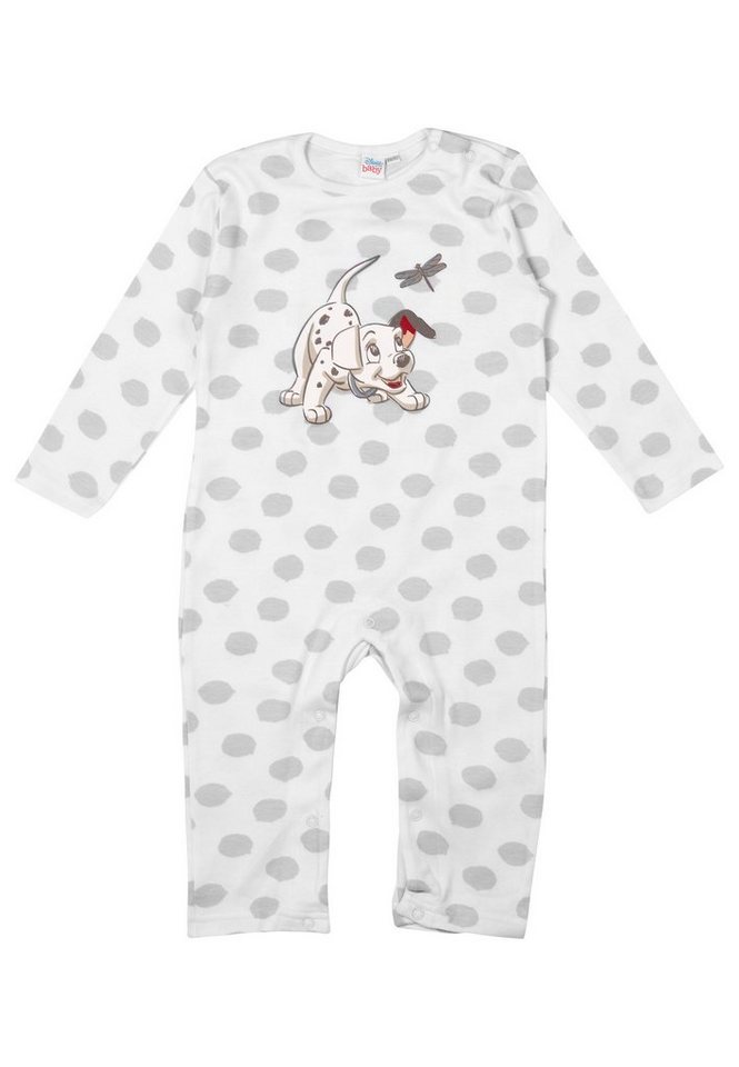 United Labels® Body Disney 101 Dalmatiner - Strampler Baby Body Unisex Langarm Weiß von United Labels®