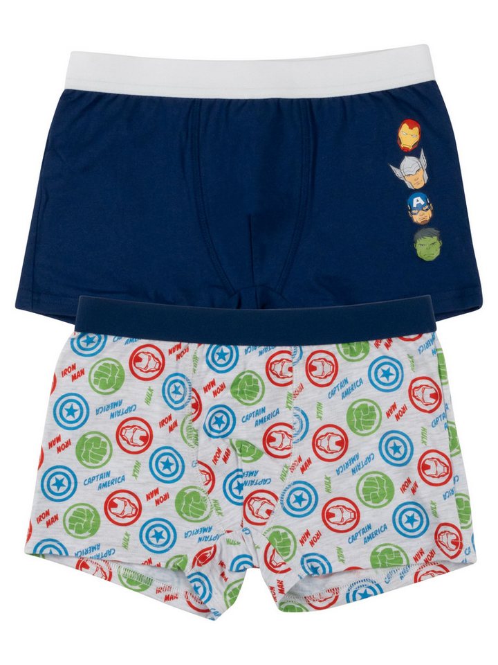 United Labels® Boxershorts Marvel The Avengers Boxershorts Unterhose Boxer (2er Pack) von United Labels®