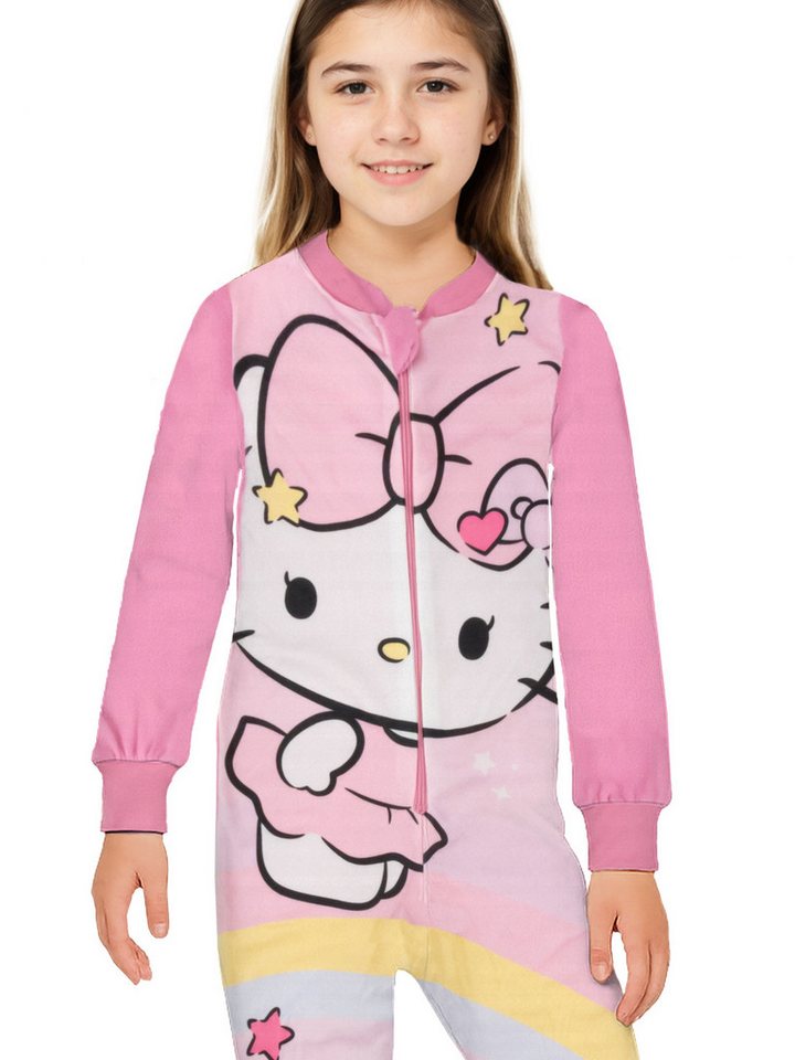 United Labels® Jumpsuit Hello Kitty Jumpsuit Overall Pyjama Schlafanzug langarm von United Labels®