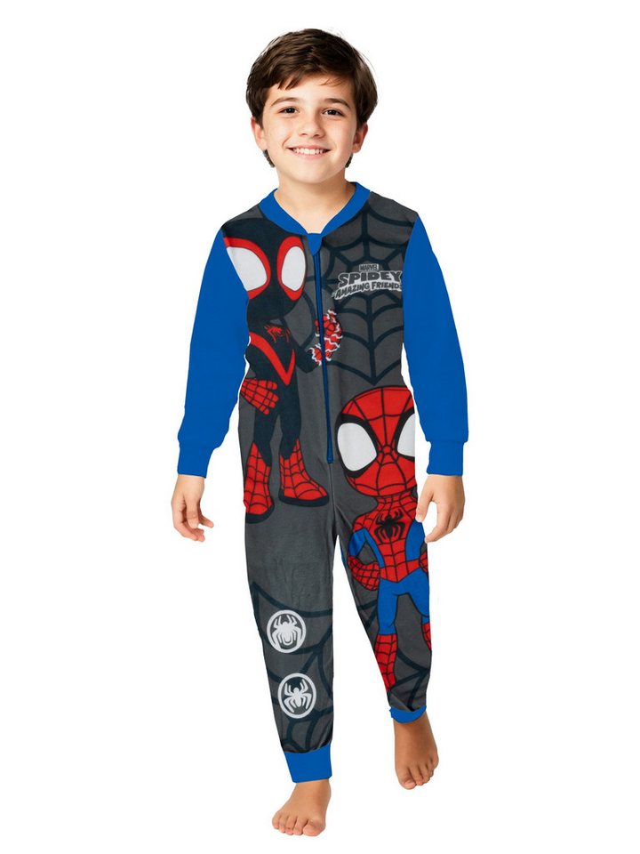 United Labels® Jumpsuit Marvel Spidey Jumpsuit Spiderman Overall Pyjama Schlafanzug langarm von United Labels®