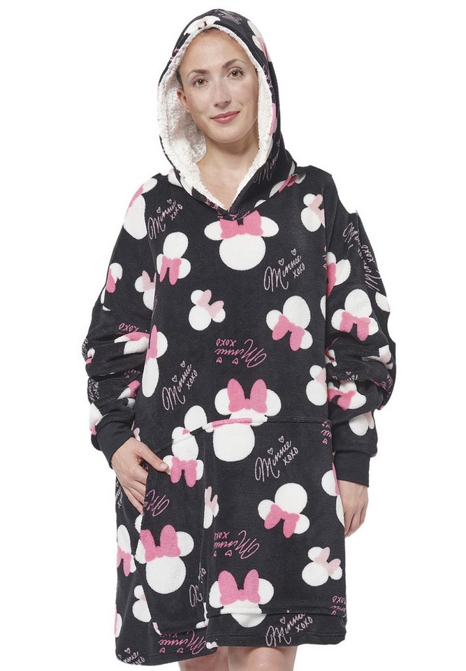 United Labels® Kapuzenpullover Disney Minnie Mouse Oversize Cozy Hoodie Übergroße Kuschelpullover von United Labels®