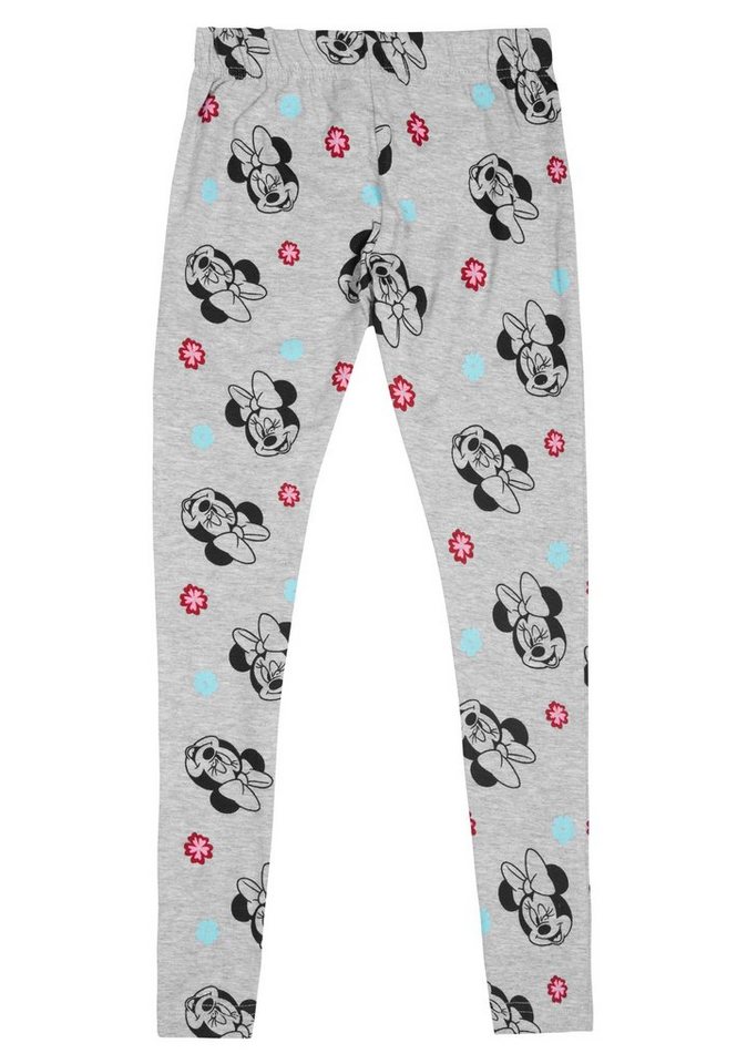 United Labels® Leggings Disney Minnie Mouse Leggings Mädchen - Leggins Hose Sporthose Grau von United Labels®