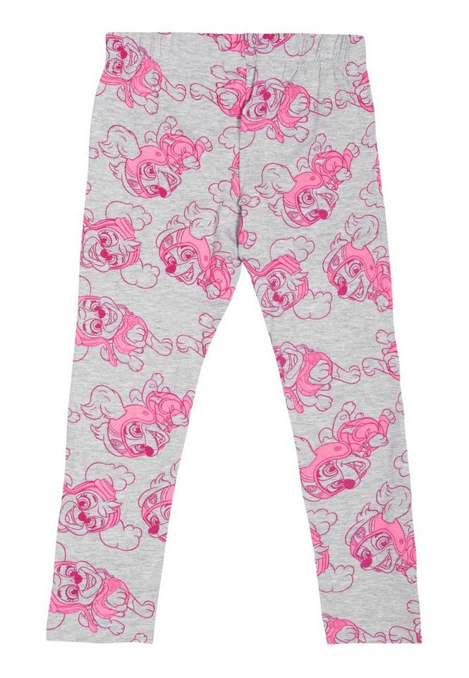 United Labels® Leggings Paw Patrol Leggings Mädchen - Skye Leggins Hose Sporthose Grau Pink von United Labels®