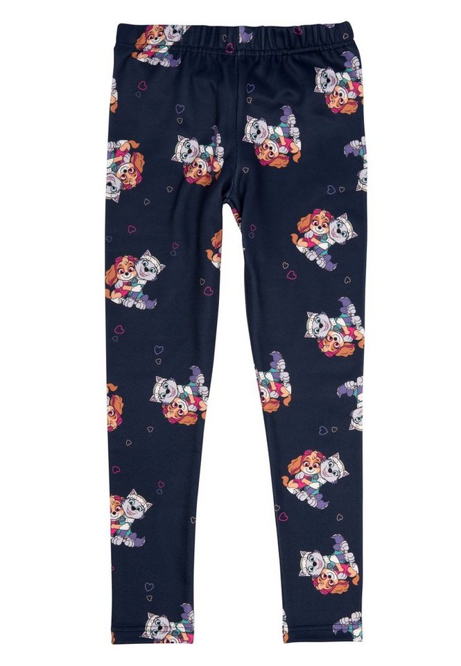 United Labels® Leggings Paw Patrol Thermo Leggings Mädchen Winter Leggins gefüttert Blau von United Labels®