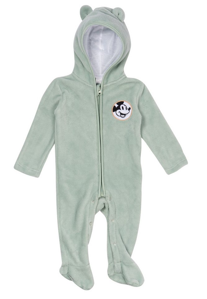 United Labels® Overall Disney Mickey Mouse Fleece Overall Kapuze Strampler Onesie Jumpsuit von United Labels®