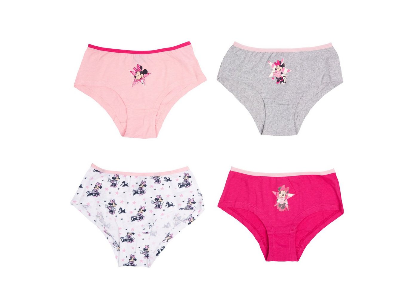 United Labels® Panty Disney Minnie Mouse Panty für Mädchen Bunt (4er Pack) von United Labels®